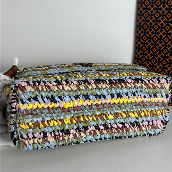 NWT Tory Burch Willa Raffia Small Shoulder Bag - Picture 13 of 16